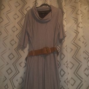 Plus size belted dress